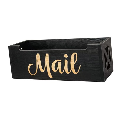 Wood mail organizer - organizer,