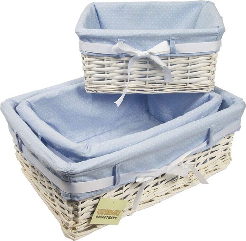 Set wicker storage basket - of, 3