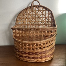 Vintage Wicker hanging Storage