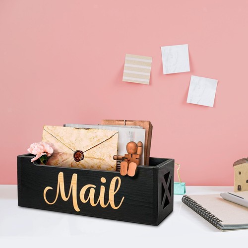 Wooden mail organizer wall - organizer,
