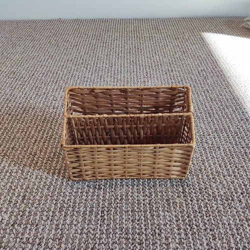 Wicker rattan letter storage - wicker,