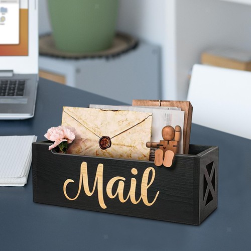 Wooden mail organizer for - wooden,